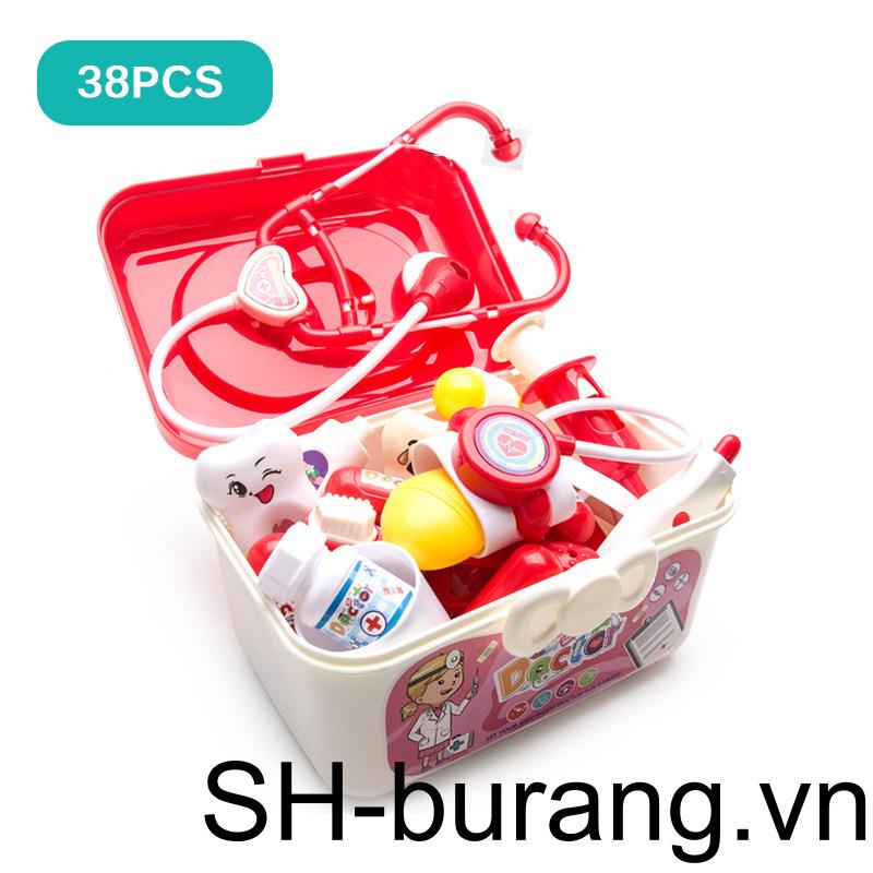 Bộ 38 món đồ chơi bác sĩ cho bé với hộp đựng