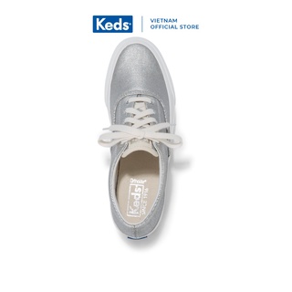 Giày Keds Nữ - Anchor Matte Brushed Canvas Silver - KD059233