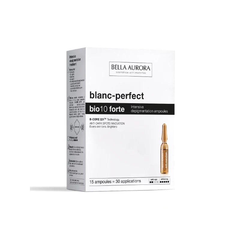 Ampoule Chống Oxy Hóa, Sáng Da &amp; Giảm Thâm Bella Aurora Bio10 Forte Ampoules (15 ampoules)