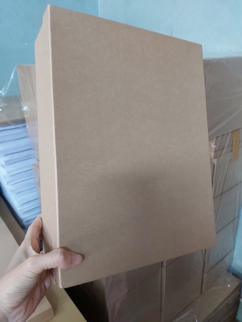 HỘP QUÀ GIẤY KRAFT(XI MĂNG) QUI CÁCH 25X33X9.5CM | BigBuy360 - bigbuy360.vn
