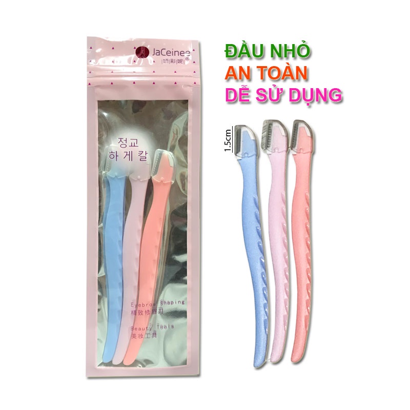 Dao cạo lông mày JaCeinee đầu nhỏ tỉa lông mày siêu dễ và nhanh Lamdep24g