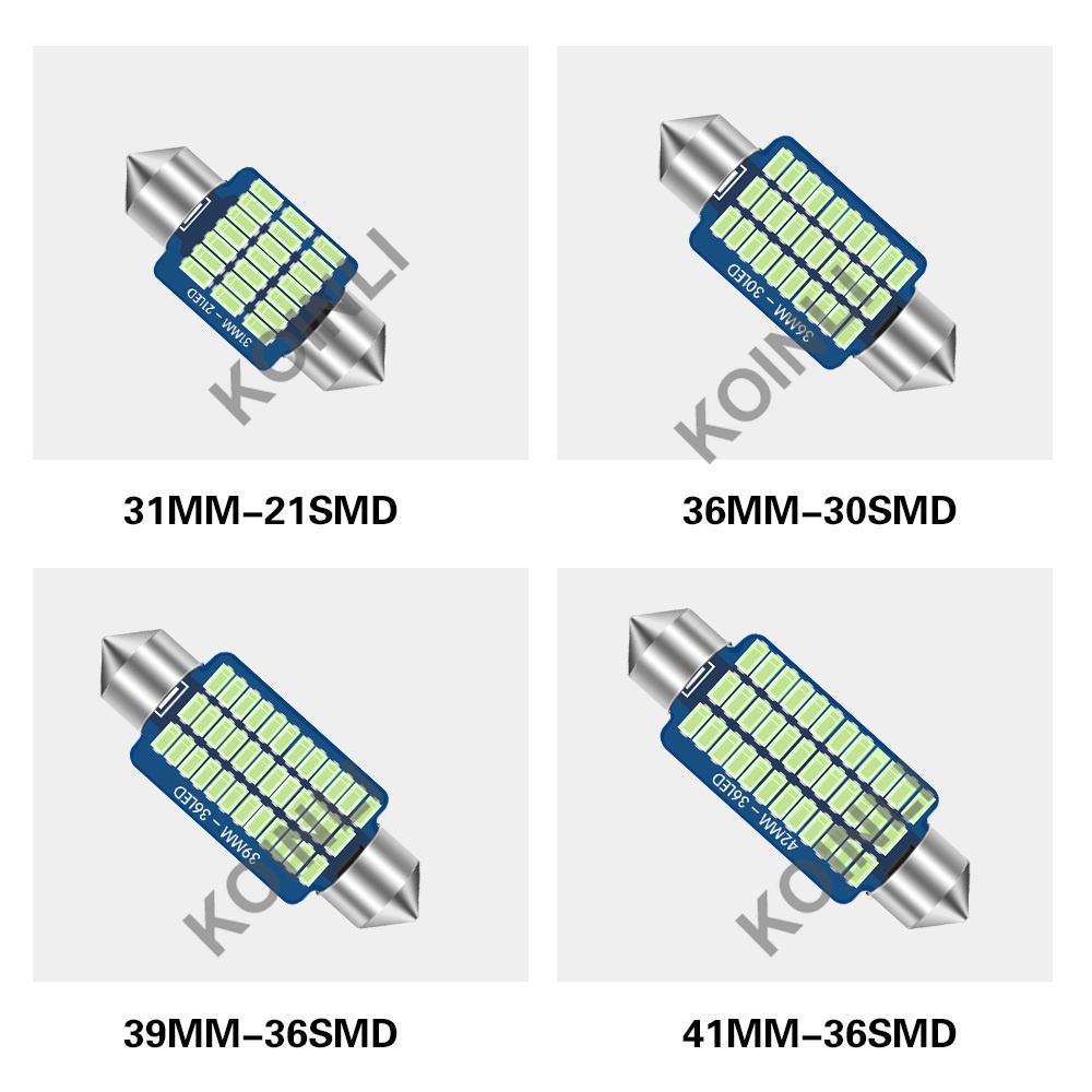 Đèn LED T10 31mm T4w W5w C10W C5W 28MM 39MM 41MM ánh sáng trắng chất lượng cao thích hợp cho xe hơi