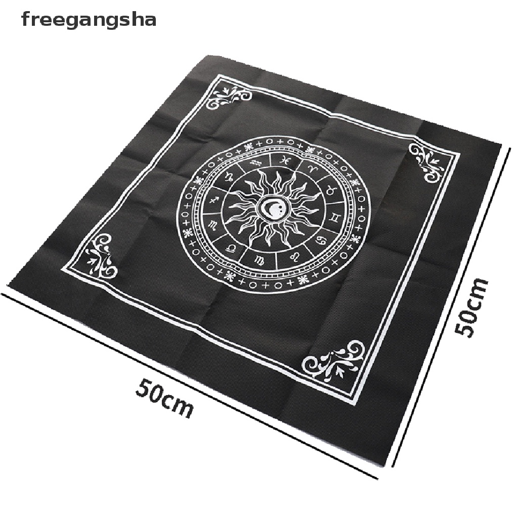 Khăn trải bàn tarot bói toán bằng vải họa tiết runes ma thuật