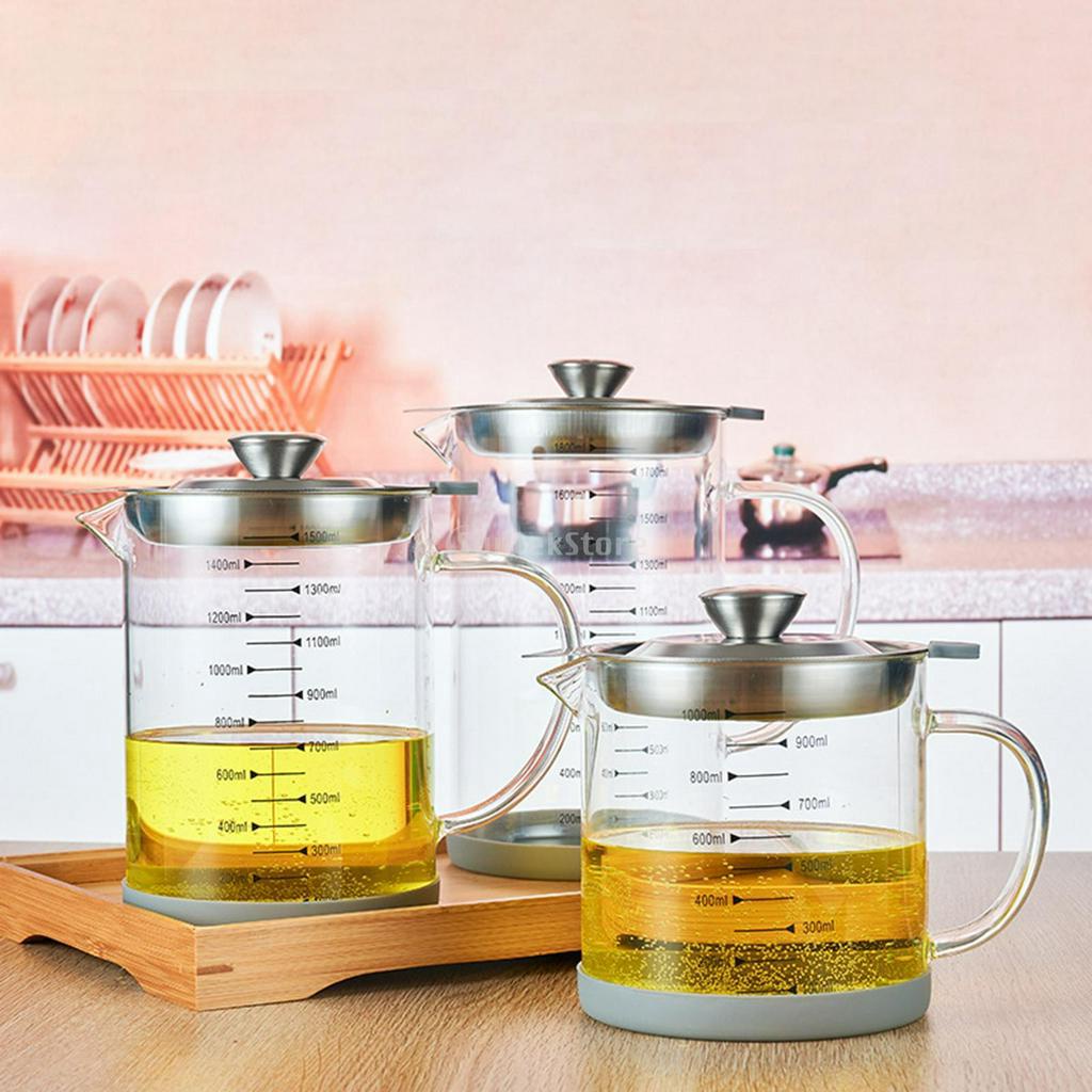 Bình Thủy Tinh Đựng Dầu Ăn Có Nắp Lọc Tiện Dụng szxmkj2