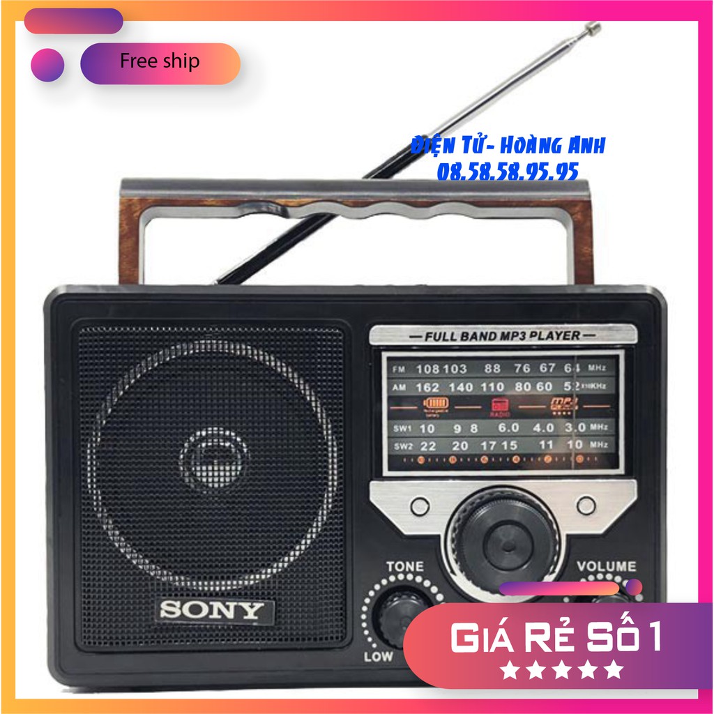 Loa radio nghe nhac FM SW 999 UAR nhỏ gọn âm thanh chuẩn