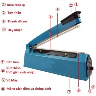 Máy hàn miệng túi Free bộ dây hàn