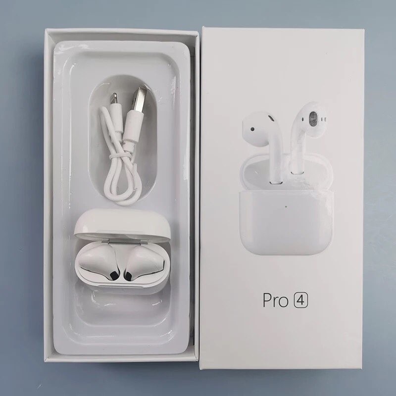 Tai nghe Blutooth Airpod Pro 4 Phiên Bản Nâng Cấp Không Dây Nhét Tai Dành Cho Tất Cả Điện Thoại 5.0 | BigBuy360 - bigbuy360.vn