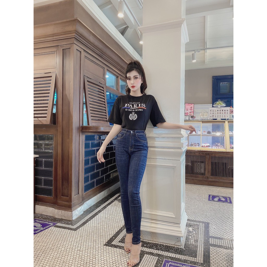 Quần jeans nữ - Quần bò nữ lưng cao tạo hiệu ứng nâng chân ôm dáng chất liệu cao cấp nhẹ mềm mịn siêu co dãn