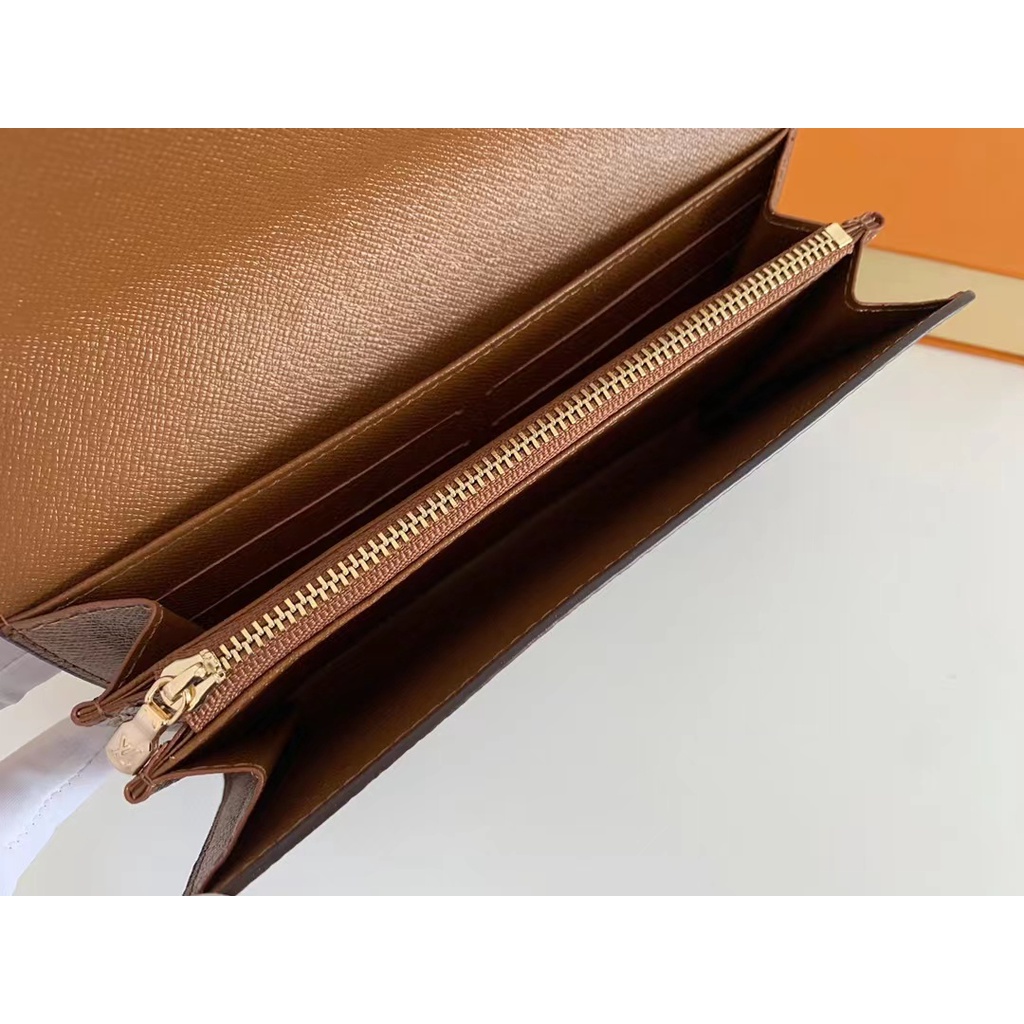 Sẵn sàng giao hàng Ví dài mới dành cho nữ Louis Vuitton LV Ví Monogram có hộp M58101