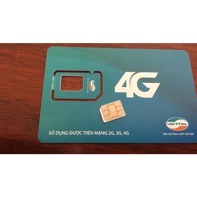 Sim viettel 4g nghe gọi, dùng tạo tài khoản, đăng kí được các gọi thoại data