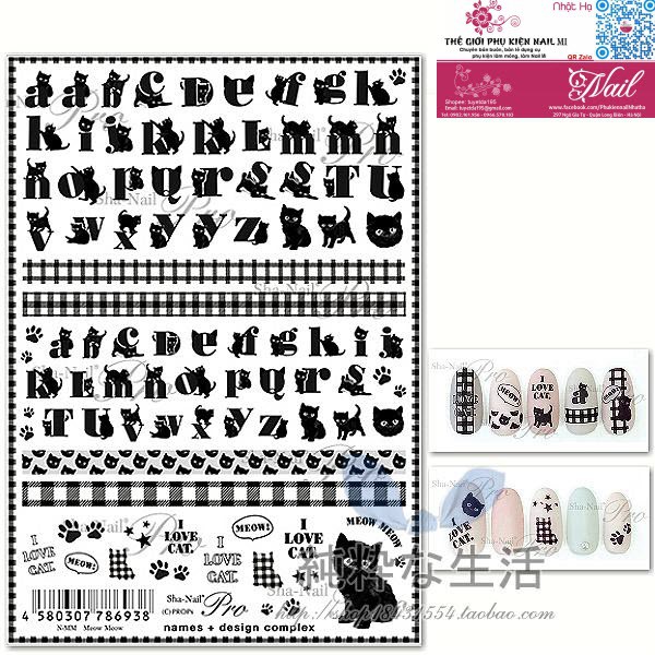 Nail Sticker Dán Móng Tay 3D Đẹp