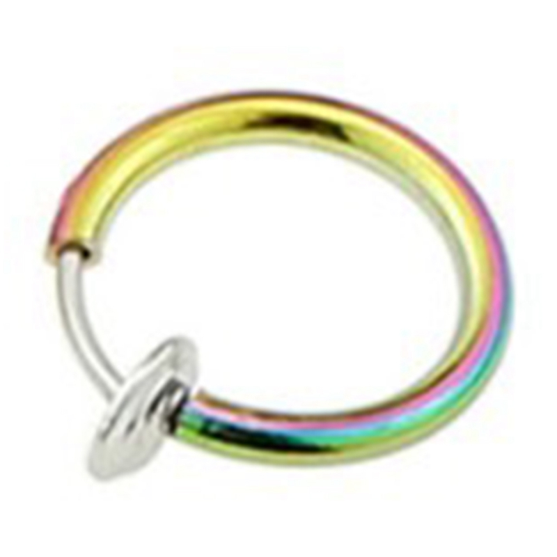 flowersqueen Khuyên Tai Nữ Trang Dáng Tròn Phong Cách Hip Hop