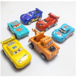Set 6 ô tô biệt đội siêu đẳng trang trí bánh kem
