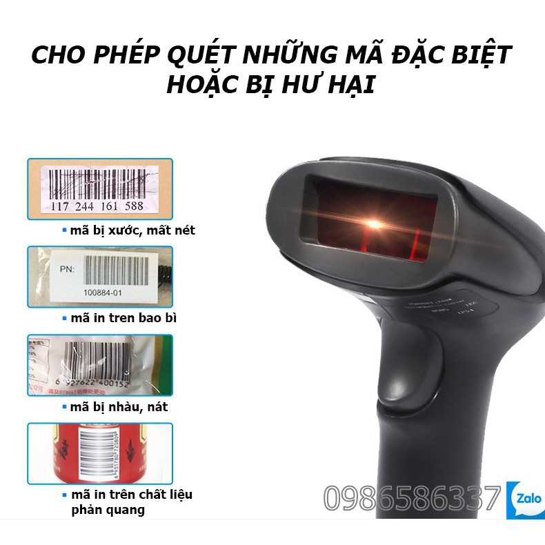 [8HEO HN] Máy quét mã vạch giá bình dân không cần cài đặt Neuteum F12 [Hàng Xịn]