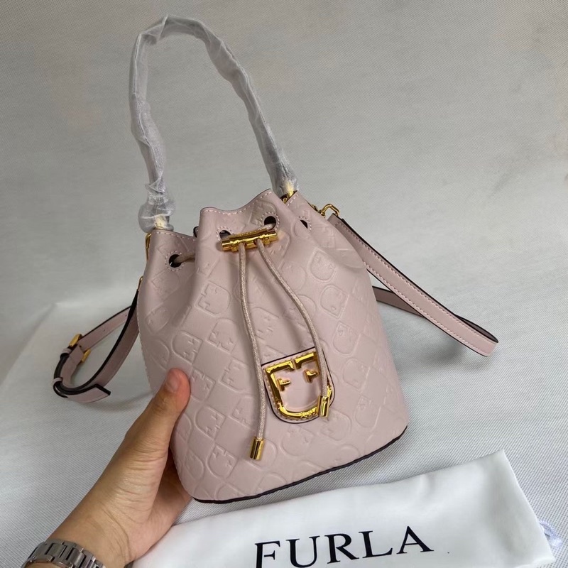 Túi Xách Furla B Furla -  Sac Seau Furla Bucket Ribes G Màu hồng phấn