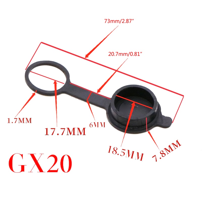 Nắp Đậy Ổ Cắm Bằng Nhựa Chống Bụi Không Thấm Nước GX12 GX16 GX 20 12mm / 16mm / 20mm