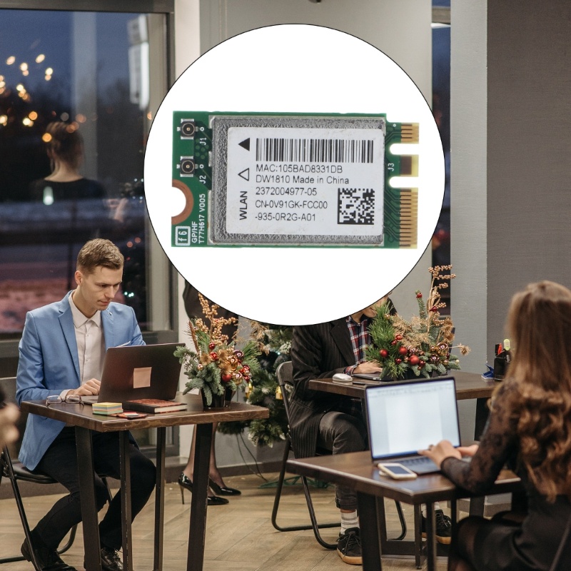 Thiết Bị Phát WiFi Không Dây DELL15 5565 5567 3567 DW1810 NGFF 433Mbps BT-4 1