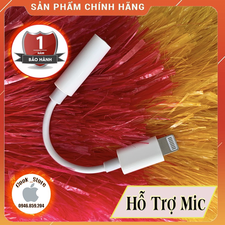 FREE SHIP  Có Mic - Jack Chuyển Đổi Tai Nghe Lightning Sang 3.5 Iphone 7, 7plus, 8, 8plus ,X 11 12  ( Kết nối bluetooth)