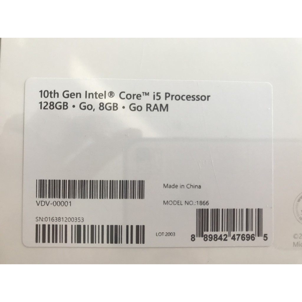 Microsoft Surface Pro 7 I5/8G/128Gb - Mới 100% nguyên seal | BigBuy360 - bigbuy360.vn