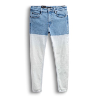 Quần jean nam inf blue white mix, chất denim co giãn dày dặn, qj003450, somehow