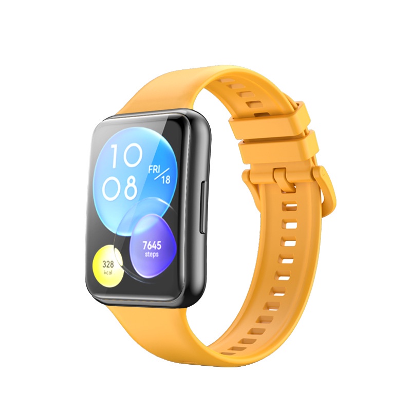 Dây đeo silicone Jansin có miếng bảo vệ màn hình cho đồng hồ thông minh Huawei Watch Fit 2