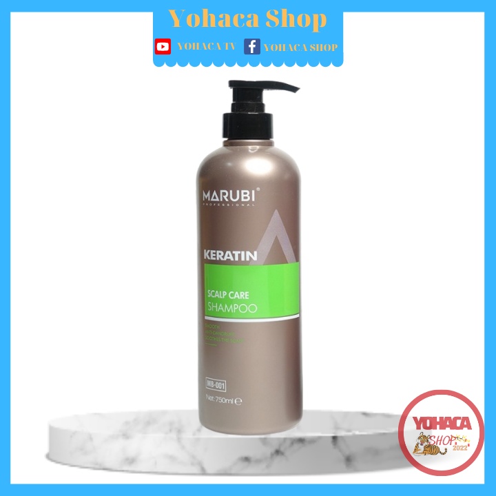 Bộ Dầu Gội-Xả Marubi keratin siêu mượt 750ml