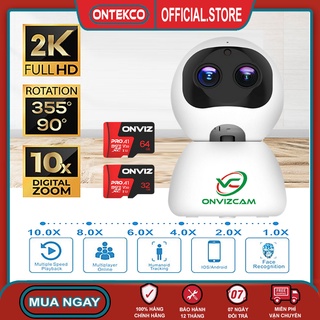 Mua Camera ONVIZCAM RB20 wifi robot mắt kép siêu zoom 10x sử dụng app Carecam pro- BH chính hãng 12 tháng
