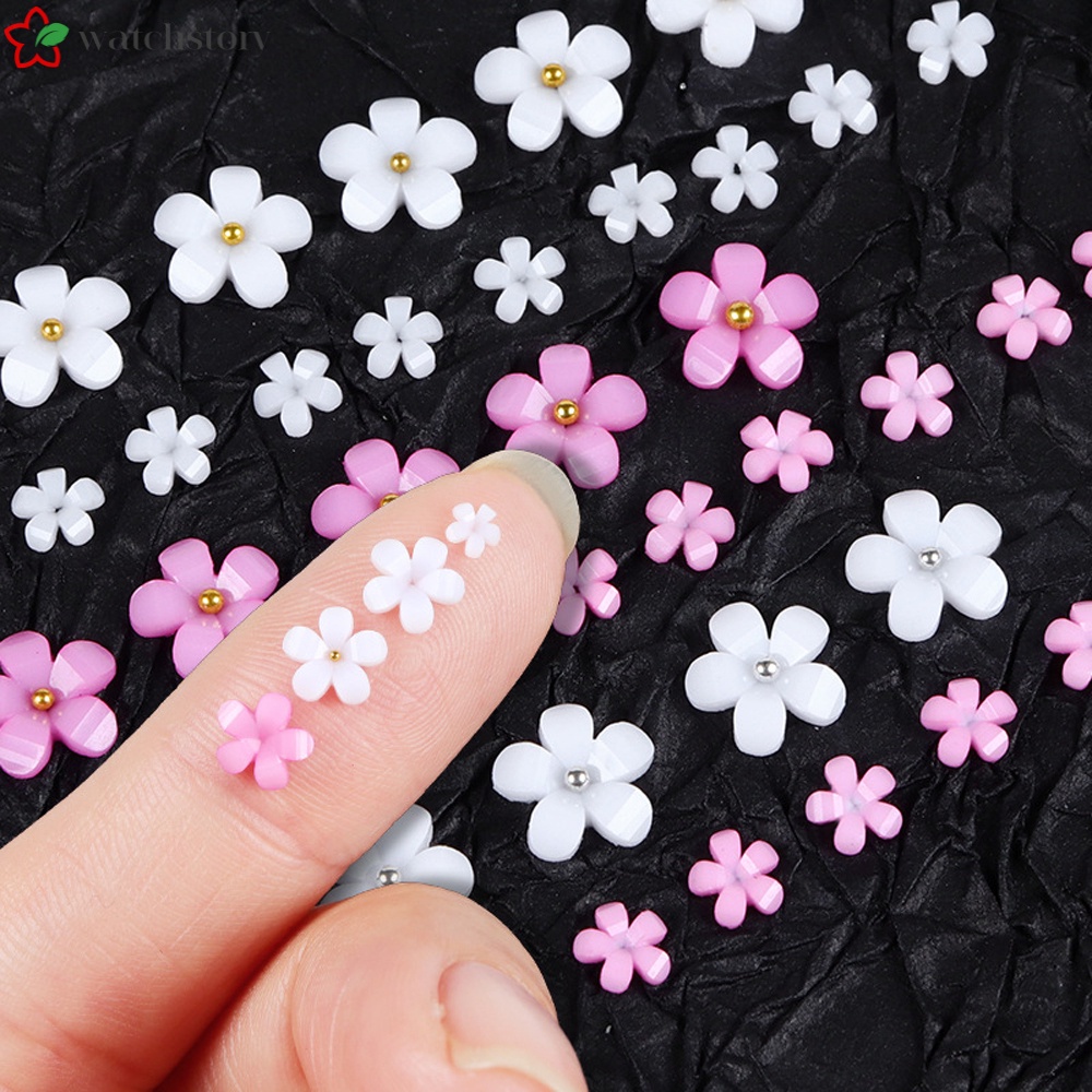 Bộ Sticker Dán Móng Tay Trang Trí Hình Hoa Màu Vàng/Bạc DIY Dành Cho Nữ