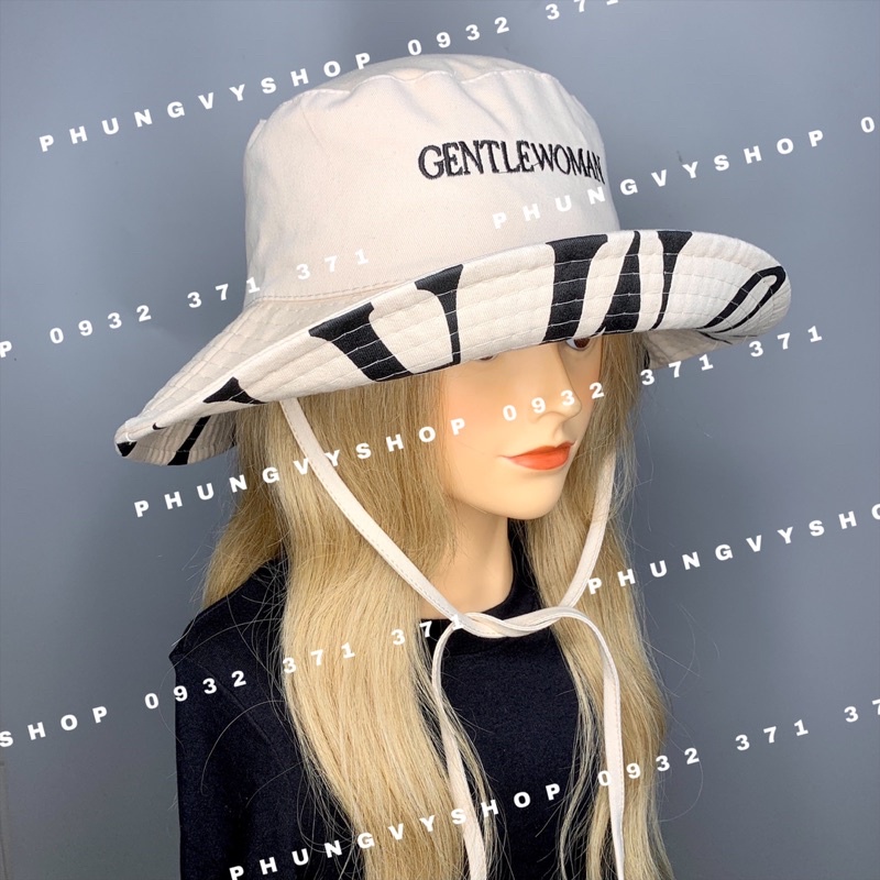 Mũ bucket tai bèo basic cực hot unisex phong cách ulzzang - BO vành to có HAI DÂY DÀI WOMEN - nón tai bèo vành