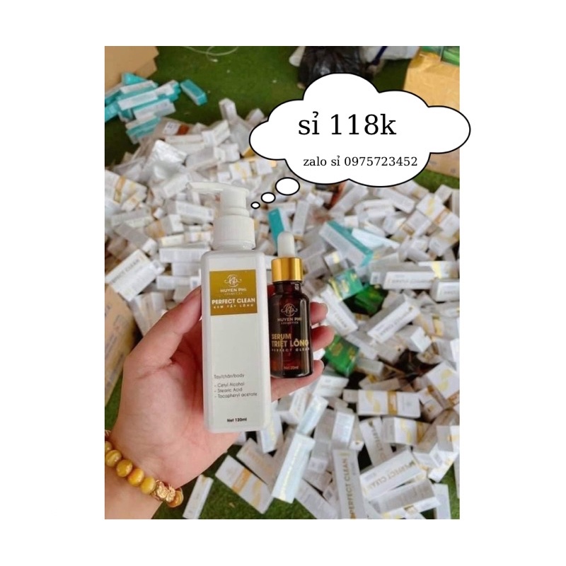 kem tẩy lông huyền phi tặng kèm serum triệt lông