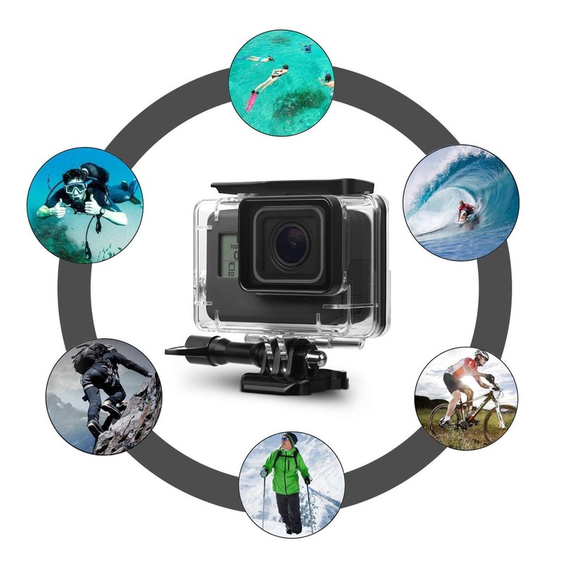 Ốp bảo vệ chống thấm nước 40m dành cho máy quay GoPro Hero 7 5 6 Black