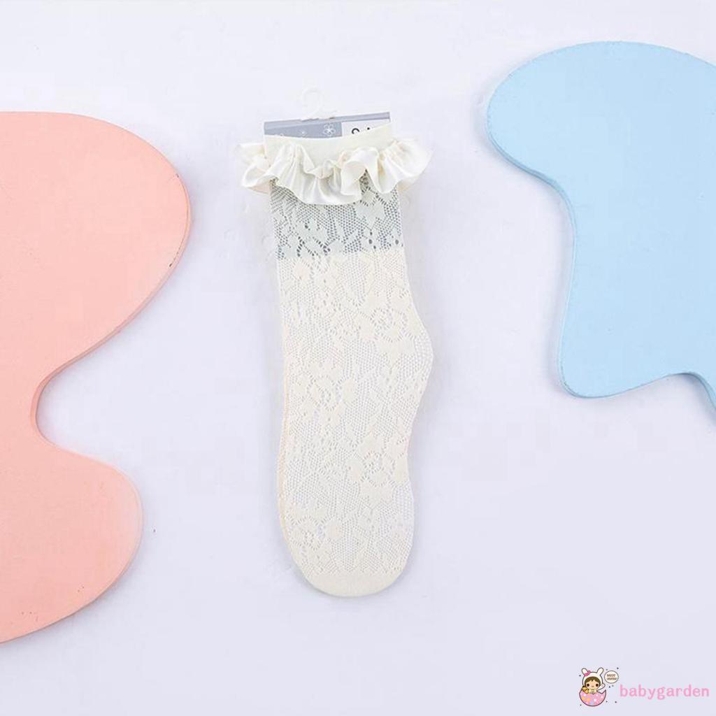 Vớ Ren Thoáng Khí Cao Màu Sắc Dành Cho Bé Gái 0-10 Tuổi