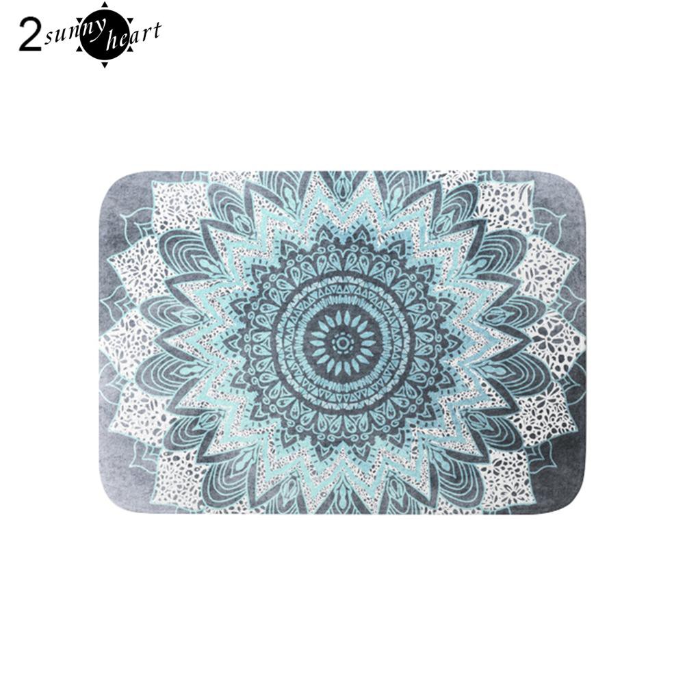 Thảm Chùi Chân Chống Trượt In Hoa Văn Đá Cẩm Thạch