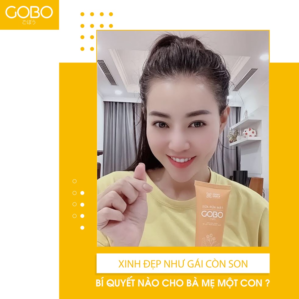 Sữa rửa mặt rễ cây ngưu bàng gobo ngừa mụn, thon gọn cơ mặt Cỏ cây hoa lá 100g