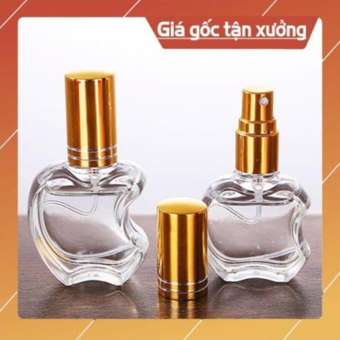 Vỏ Chai lọ chiết nước hoa hình táo thủy tinh 10ml đựng dầu thơm , phụ kiện du lịch