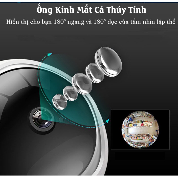 Camera Wifi V380 HD 1080P không dây wifi góc rộng 360 cảm biến CMOS có tầm nhìn đêm cho gia đình , camera v380 , camera | BigBuy360 - bigbuy360.vn