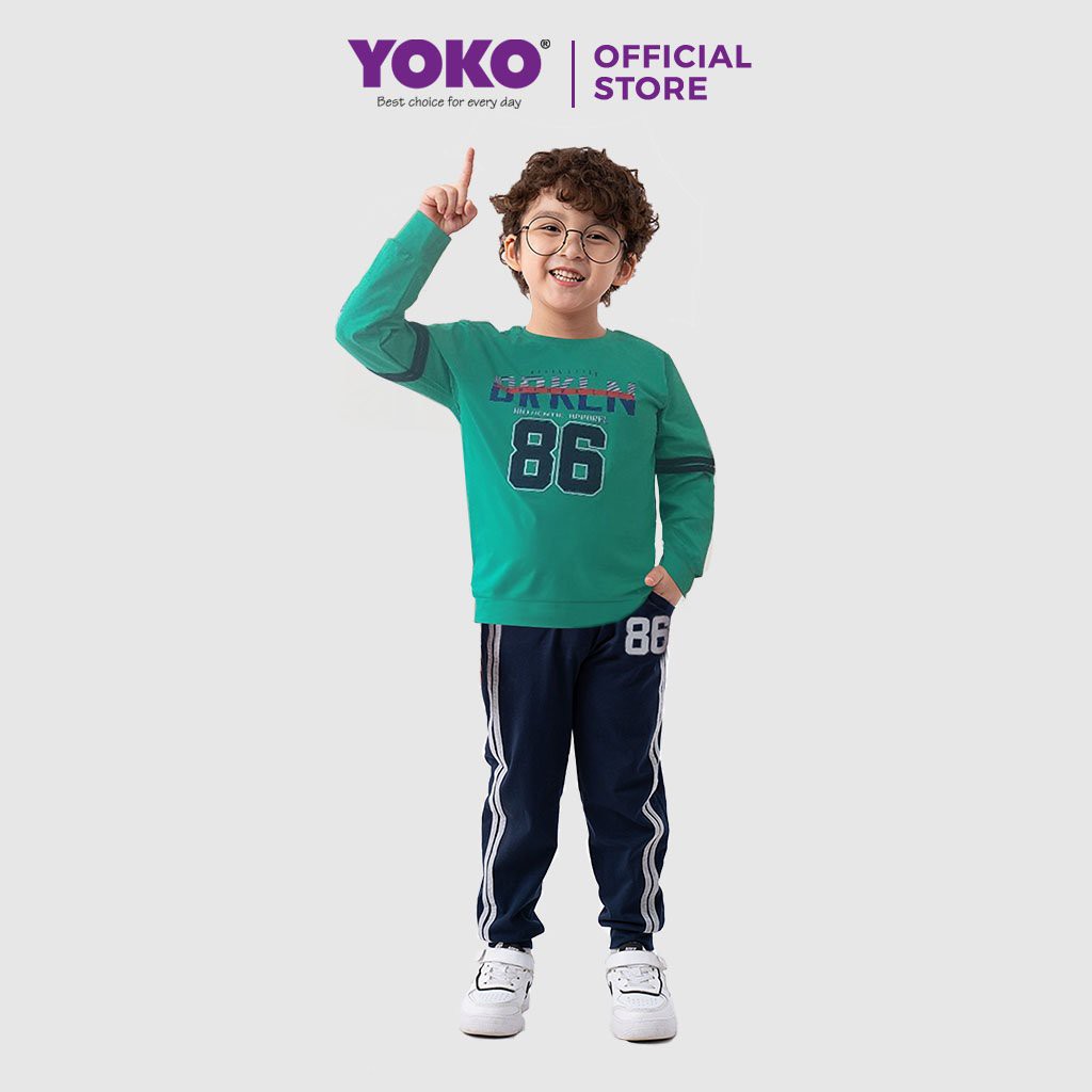 Bộ Quần Áo Thun Dài Tay Bé Trai (1-5 Tuổi) YOKO KID'S FASHION 20395T