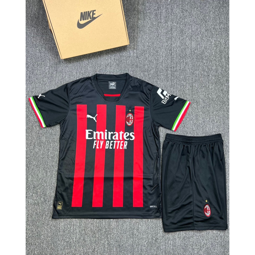 Bộ áo bóng đá AC MILAN sân nhà 22/23 mới nhất