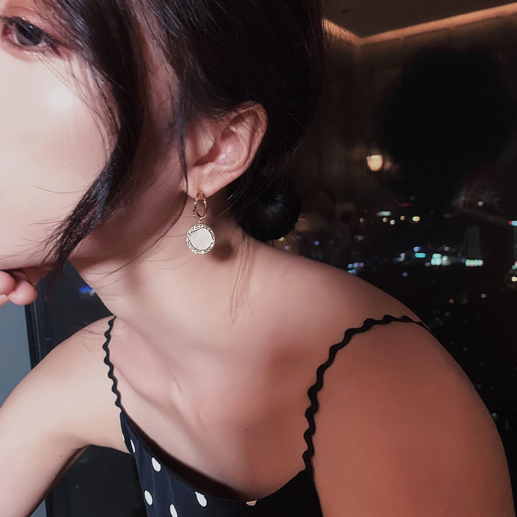 Đôi Bông Tai Mạ Bạc 925 Đính Đá Thời Trang Cho Nữ