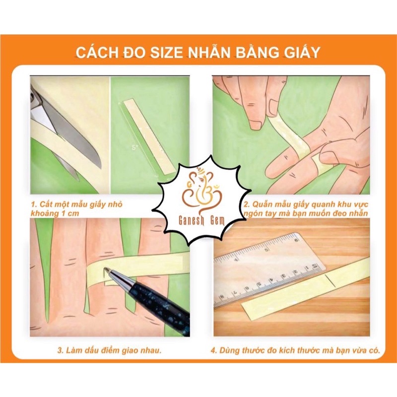 Nhẫn Băng ngọc thuỷ tảo nước đẹp