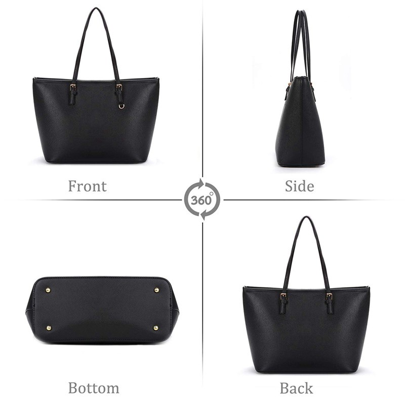 Ready Stock Tote Bag for Women, Black Satchel Bag Handbag Handbags Tote Bag I3VN