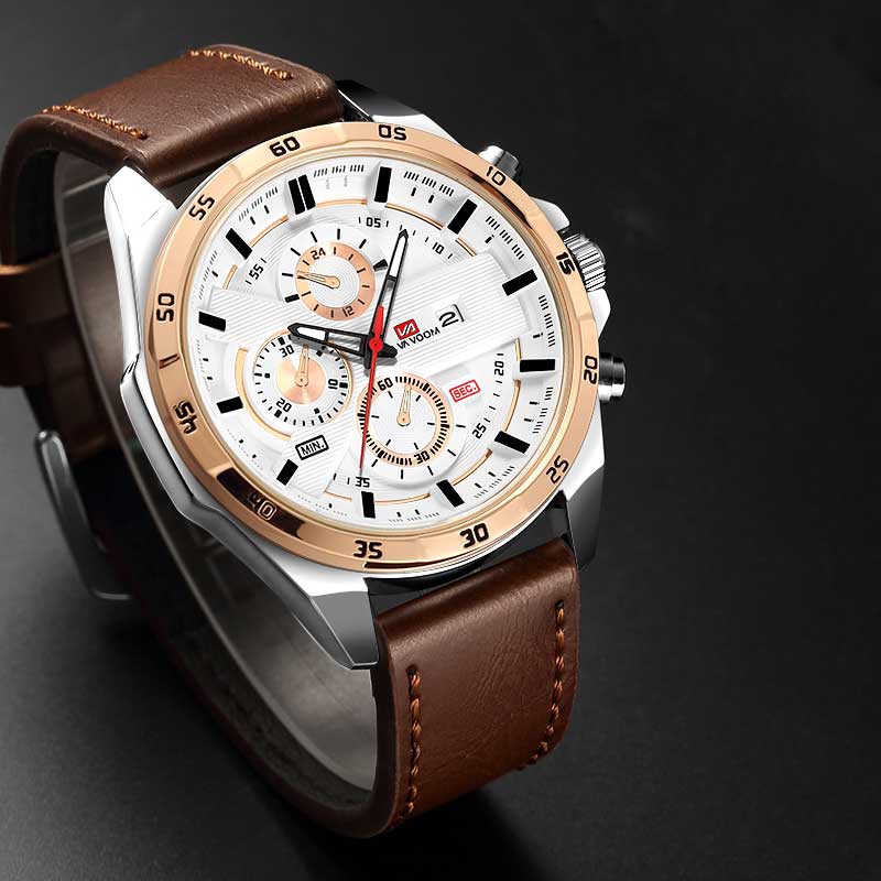 VAVAVOOM Quartz Watch Waterproof Leather Strap And Vom | BigBuy360 - bigbuy360.vn
