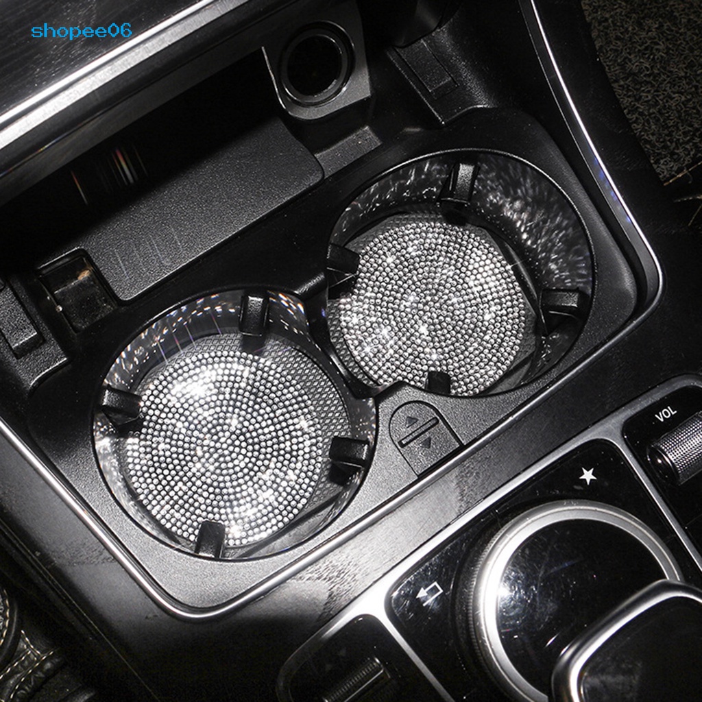 Đế Lót Ly Tròn Dày Dặn Đính Đá Chống Trầy Chịu Nhiệt Dùng Hàng Ngày