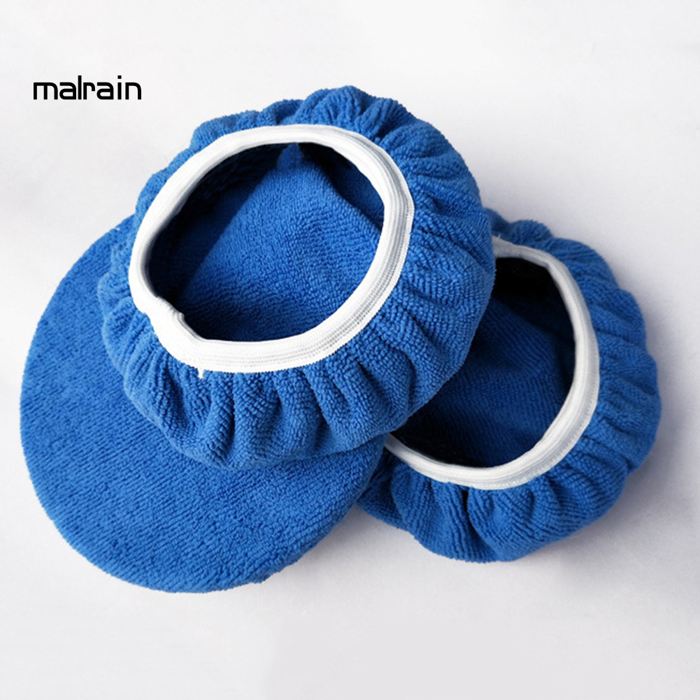 MICROFIBER (Hàng Mới Về) Set 2 Đệm Bọc Đầu Máy Đánh Bóng Xe Hơi Chuyên Nghiệp