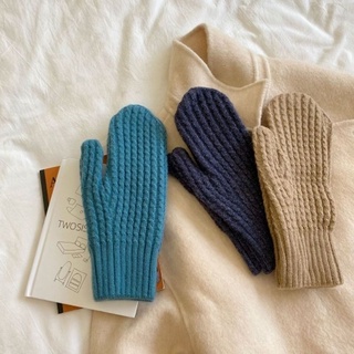 Găng tay đan len simple cực trendy