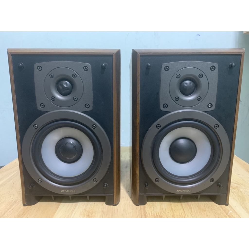 Bán Cặp Loa Nghe Nhạc SanSui S - 10MH hát tốt Bao rẻ hàng bãi nhật về ngoại hình xấu như hình