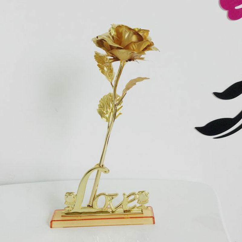 Quà tặng bạn gái ý nghĩa-Hoa Hồng 3D Mạ Vàng LOVE ( hàng đẹp) | BigBuy360 - bigbuy360.vn