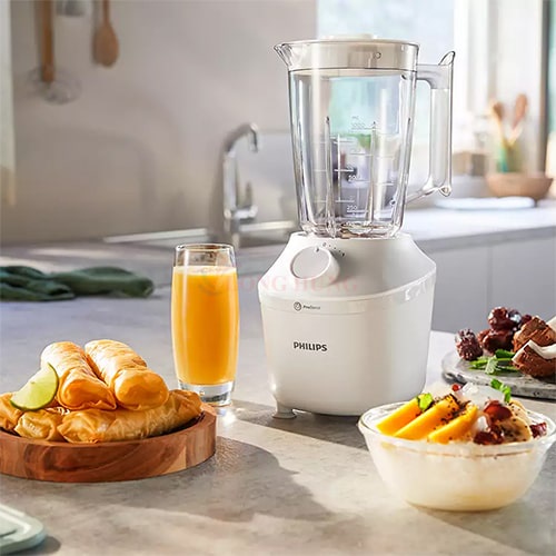Máy xay sinh tố Philips HR2041/30 - Hang chính hãng - Thiết kế đẹp, Sang trọng, Dễ lau chùi