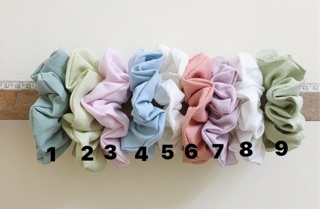 Cột tóc, buộc tóc vải Scrunchies nhiều màu