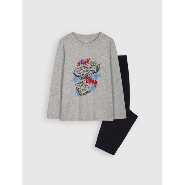 Bộ cotton dài tay mặc nhà bé trai Canifa
